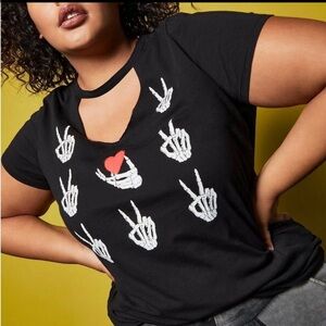 Torrid lovesick choker tee